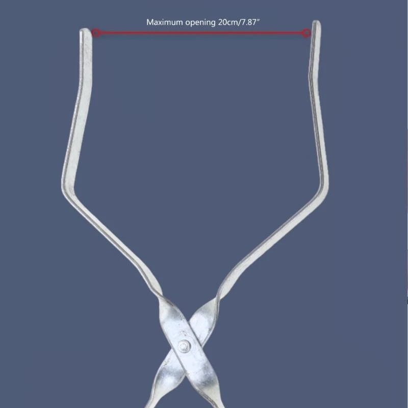 W89C 실험실 플라스크 비이커 클립 비이커 집게 금속 실험실 클립 도구 물리 화학 실험실을위한 50ml-1000ml 용량