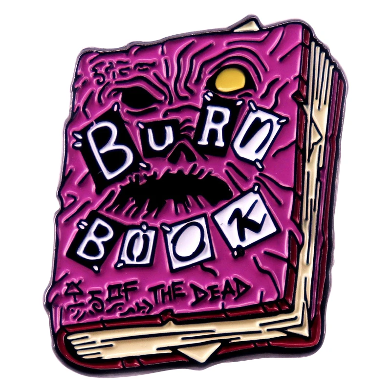 A3035 Funny Burn Book Lapel Pins for Backpack Enamel Pin Women's Brooches Manga Briefcase Badges Fashion Accessories Jewelry