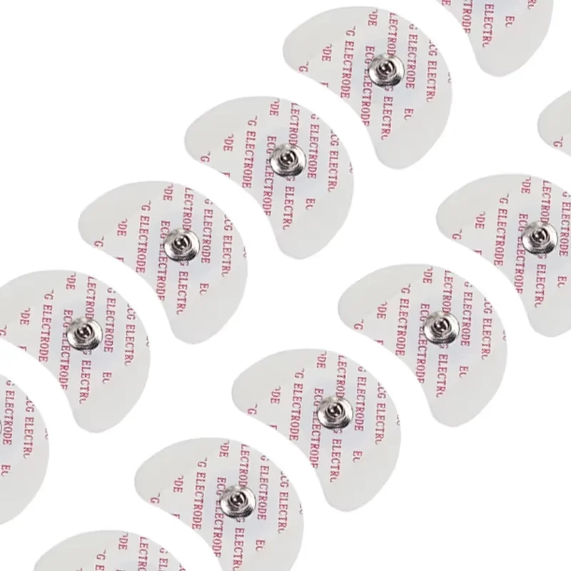 50 PCS Each Bag 2840 MM White Foam Disposable ECG Electrode Pads Medical Patch ECG EKG Accessories for Pediatric Patient Size