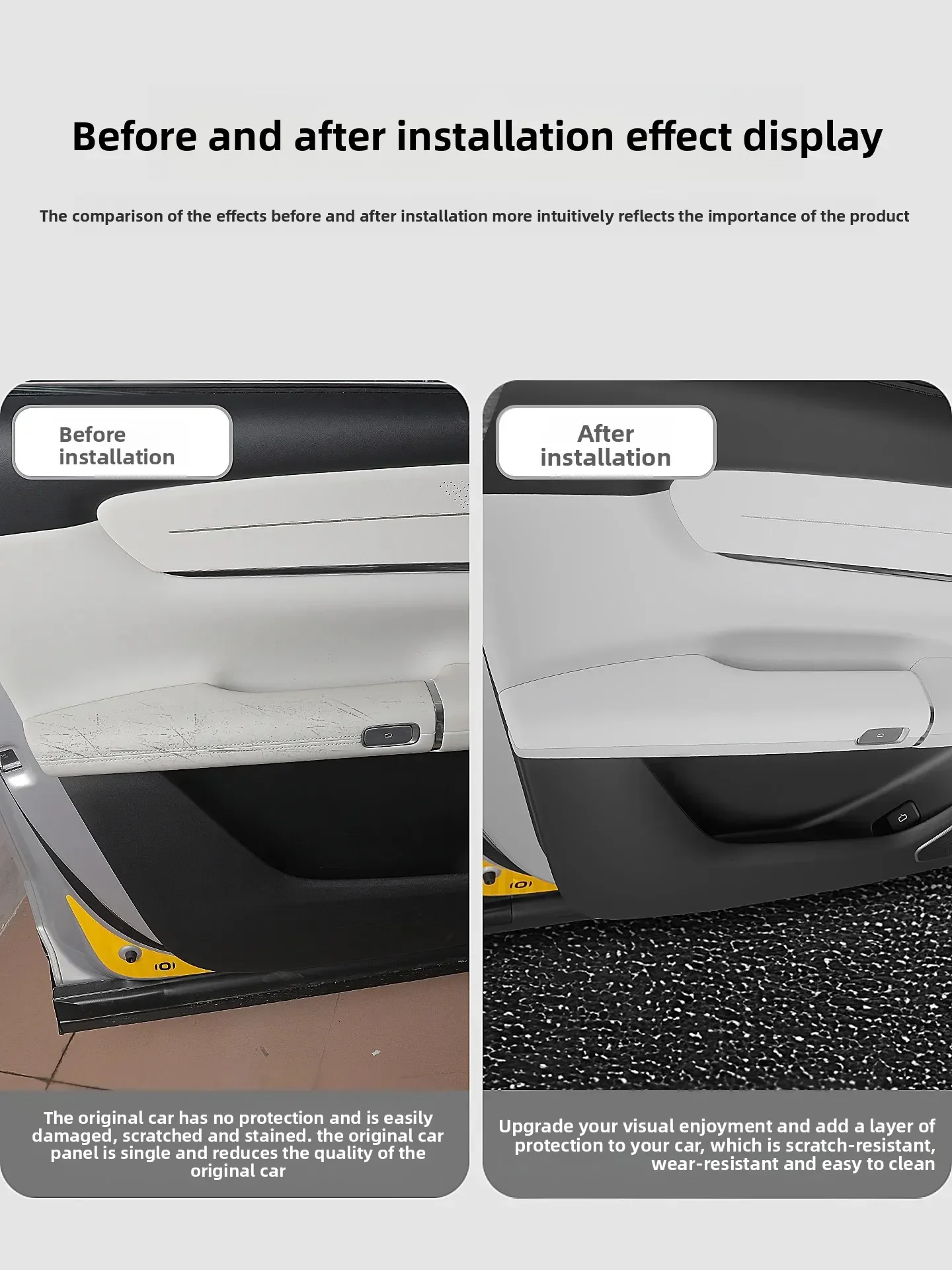 Protective Cover for Changan NEVO Q07 Interior Accessories Interior Armrest Protection Pad Anti-Dirt Accessories Door