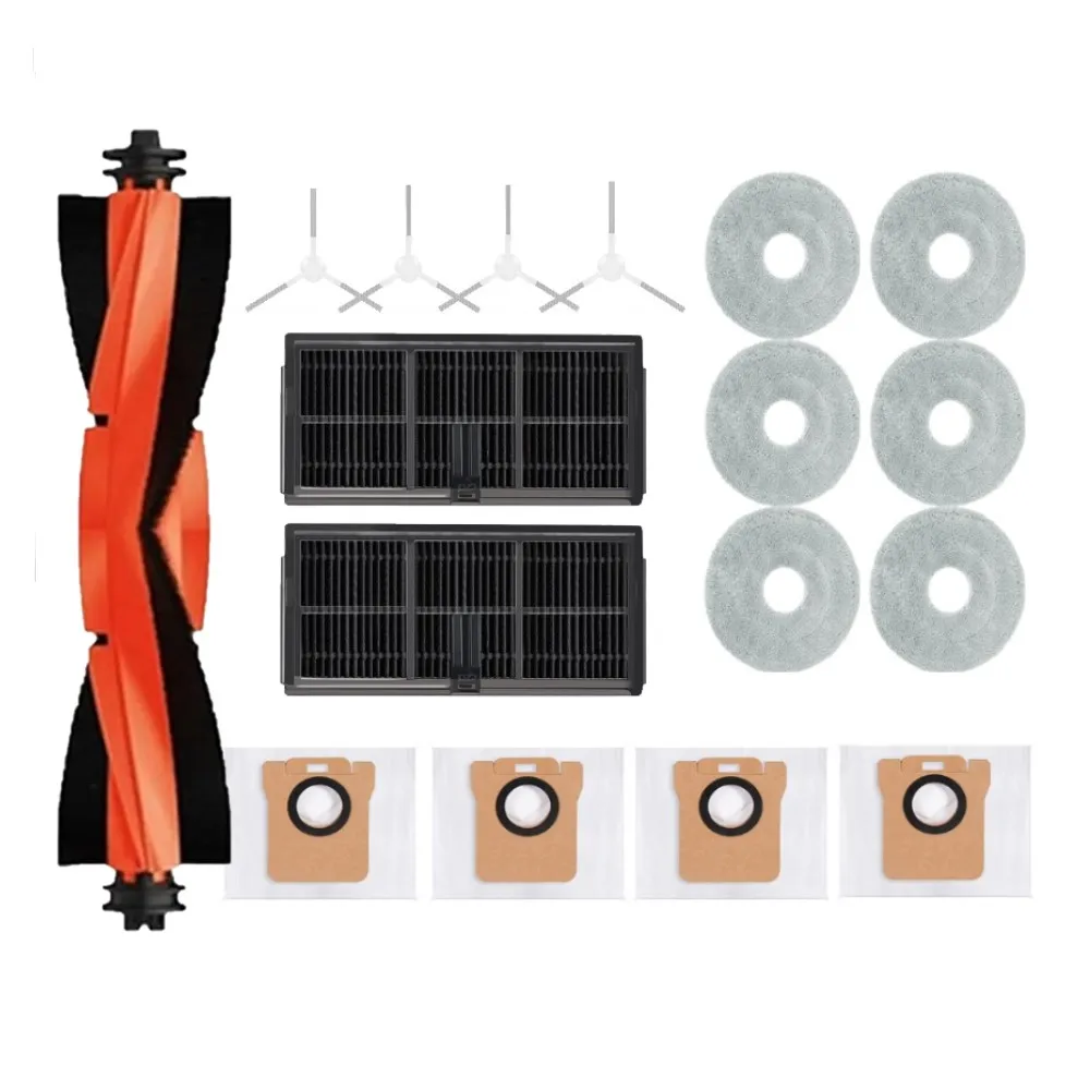 فرشاة جانبية رئيسية فلتر HEPA كيس لجميع الغبار ممسحة قماش لشاومي Mijia M30S D103CN روبوت المكنسة الكهربائية ، استبدال ملحقات Xiaomi