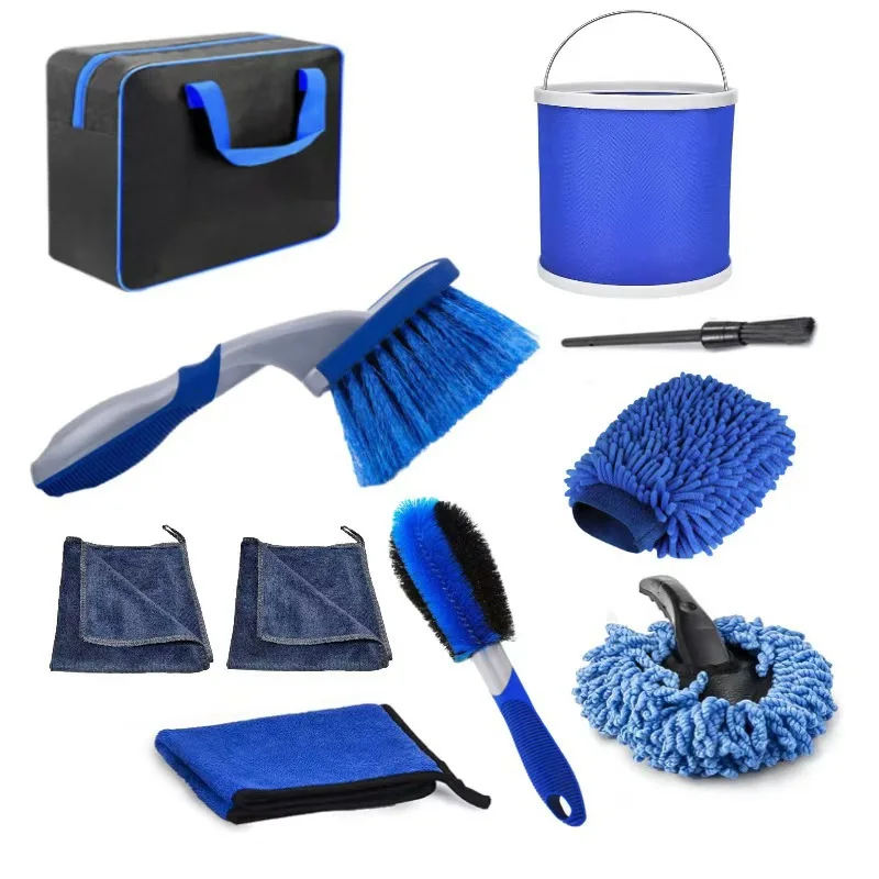 car-cleaning-brush-set-multifunctional-auto-detailing-kit-wheel-cleaner-air-brush-pad-microfiber-towel-portable-storage-bag