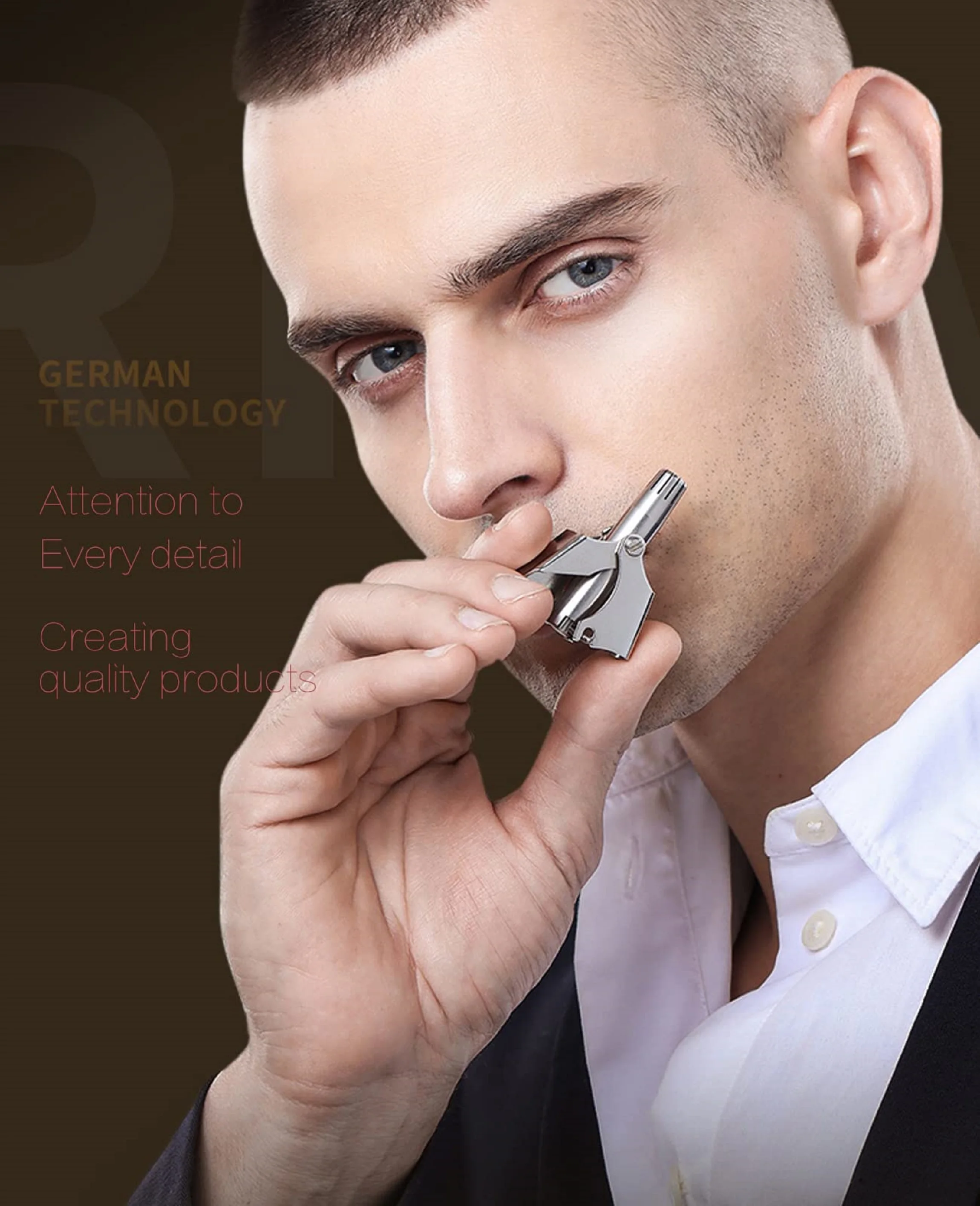 Nose Hair Trimmer For Men With No Noise Washable Manual Nasal Tondeuse Hair Trimmer триммер для носа aparador de pêlos do nariz