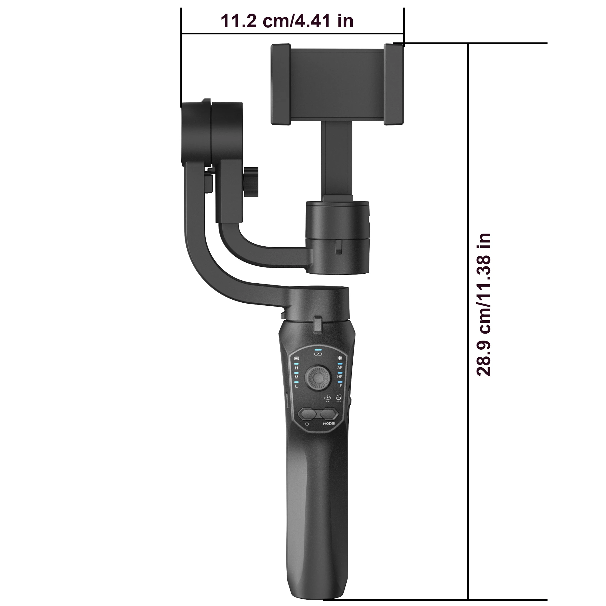 New 3-Axis Handheld Gimbal Smartphone Stabilizer Cellphone Selfie Stick for Android iPhone Phone Vlog Anti Shake Video Recording