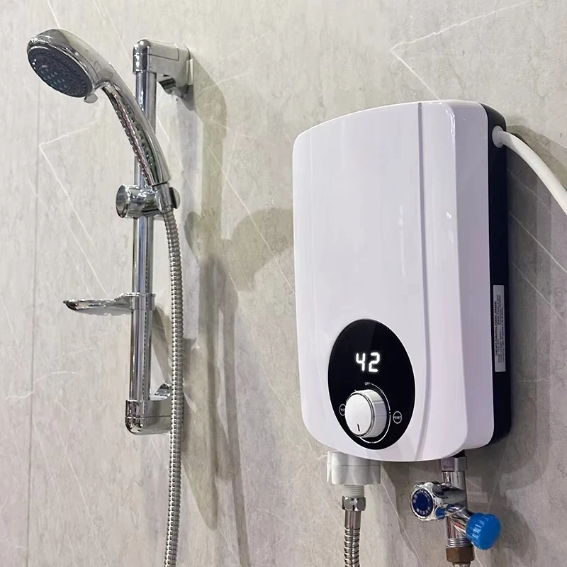 

Shower Portable Smart Digital Tankless Water Heater with 220V Digital Controls