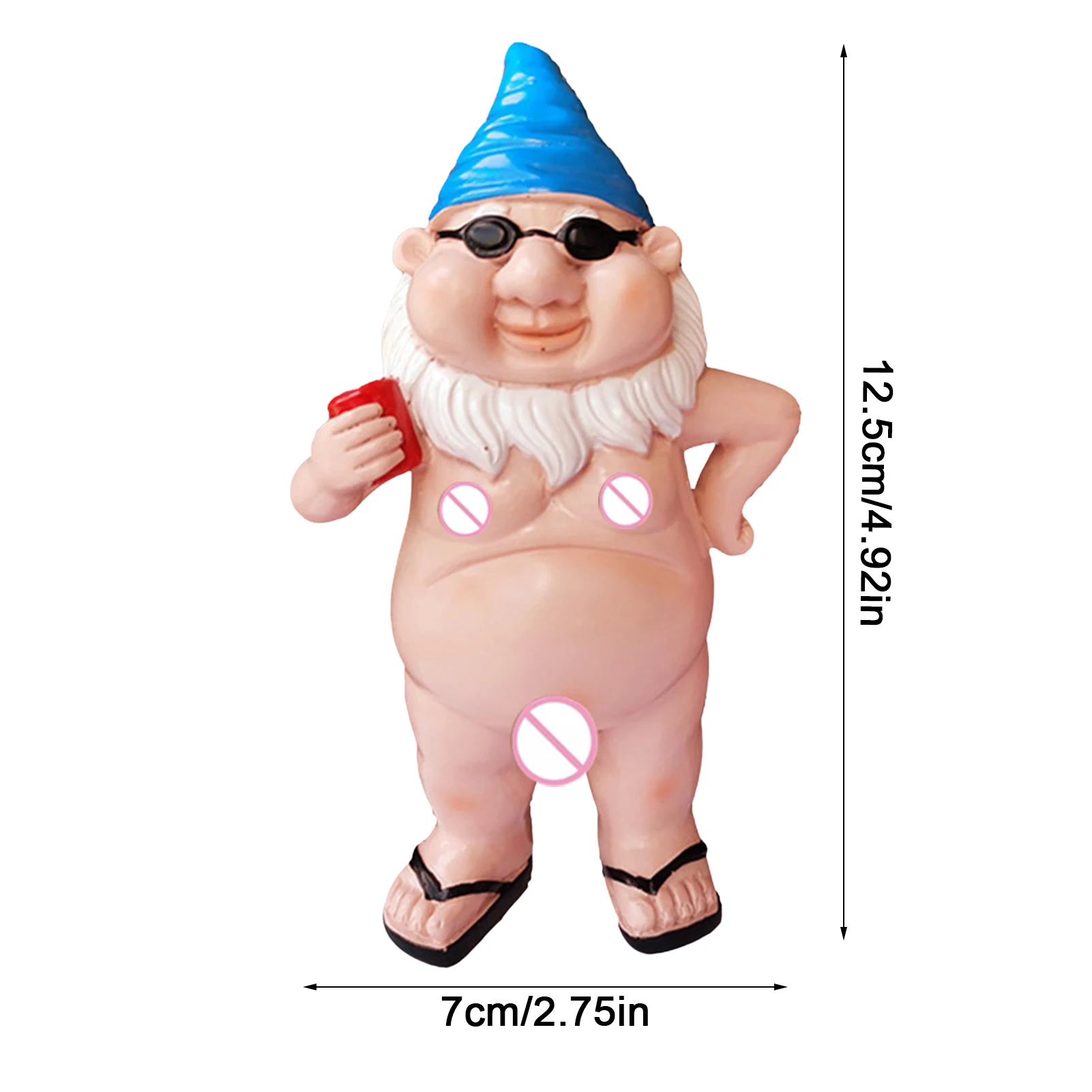 ตลก Garden Gnomes Naughty Garden Gnome รูปปั้นเรซิ่น Garden Gnome รูปปั้น Gnomes Garden ตกแต่ง Garden Gnome Figurine สำหรับ Ou