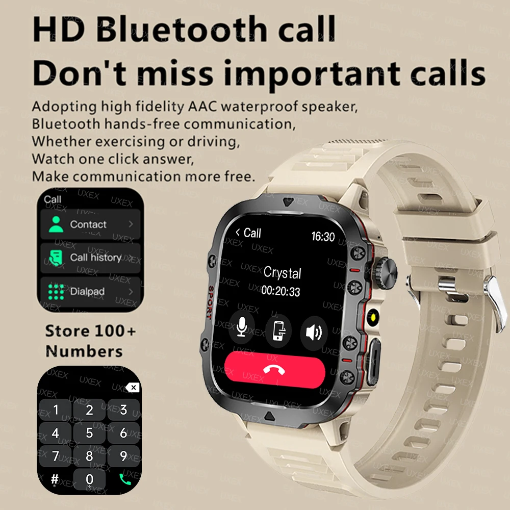 2025 New Business Smartwatch Baron 1.96” HD Bluetooth Call Health Tracker Custom Photo App Control Watch Smart Global Version