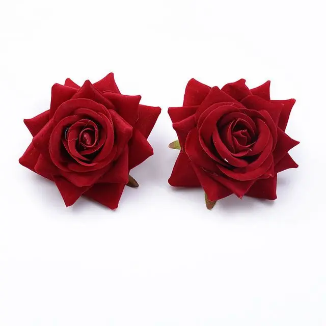 30/100PCS High Quality Artificial Flowers Festival Car Home Decoration Wedding Bridal Accessories DIY Art Wreath Gift Silk Roses image 3