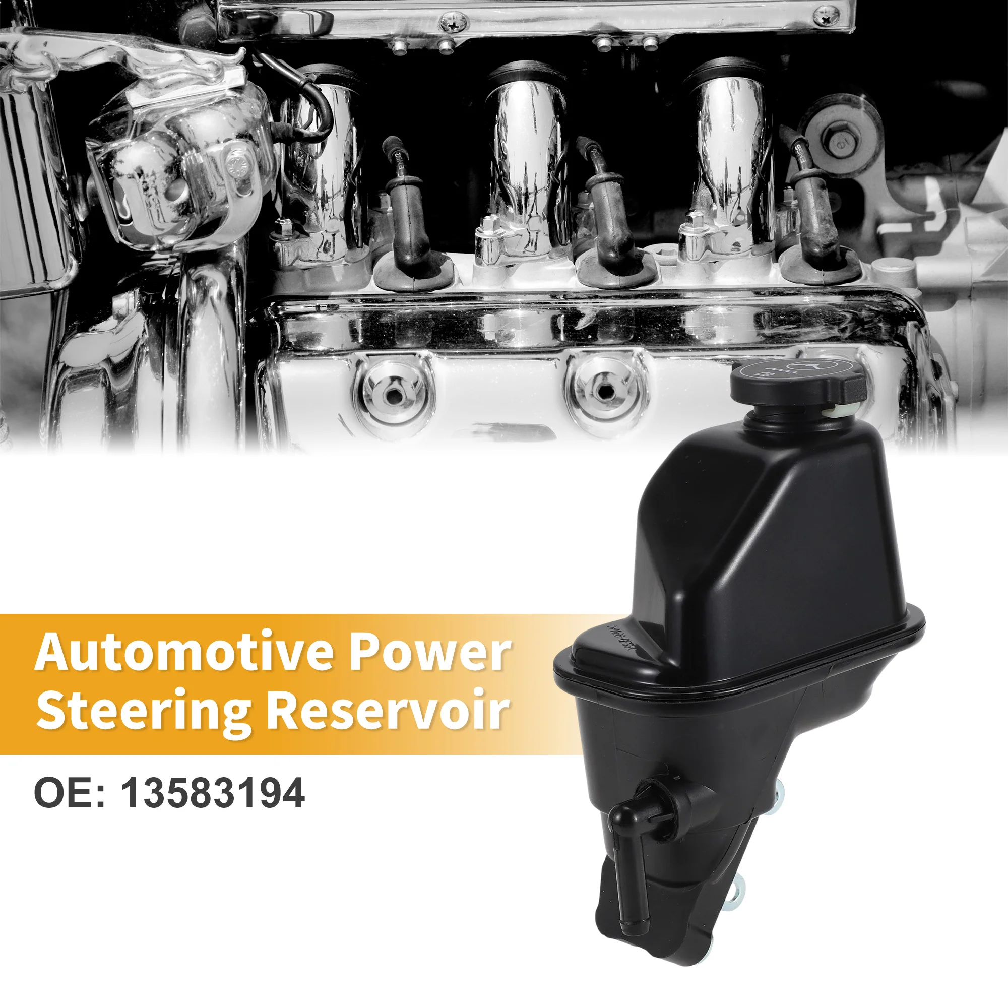 

UXCELL Power Steering Reservoir No.13583194 Car Automotive Power Steering Tank for Chevrolet Captiva Sport 2012-2015 Plastic