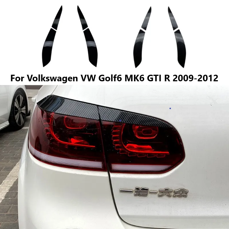 

Car Rear Headlight Eyebrows Trim Cover For Volkswagen VW Golf6 MK6 GTI R 2009-2012 Eyelids Stickers Body Kits Car Accessories