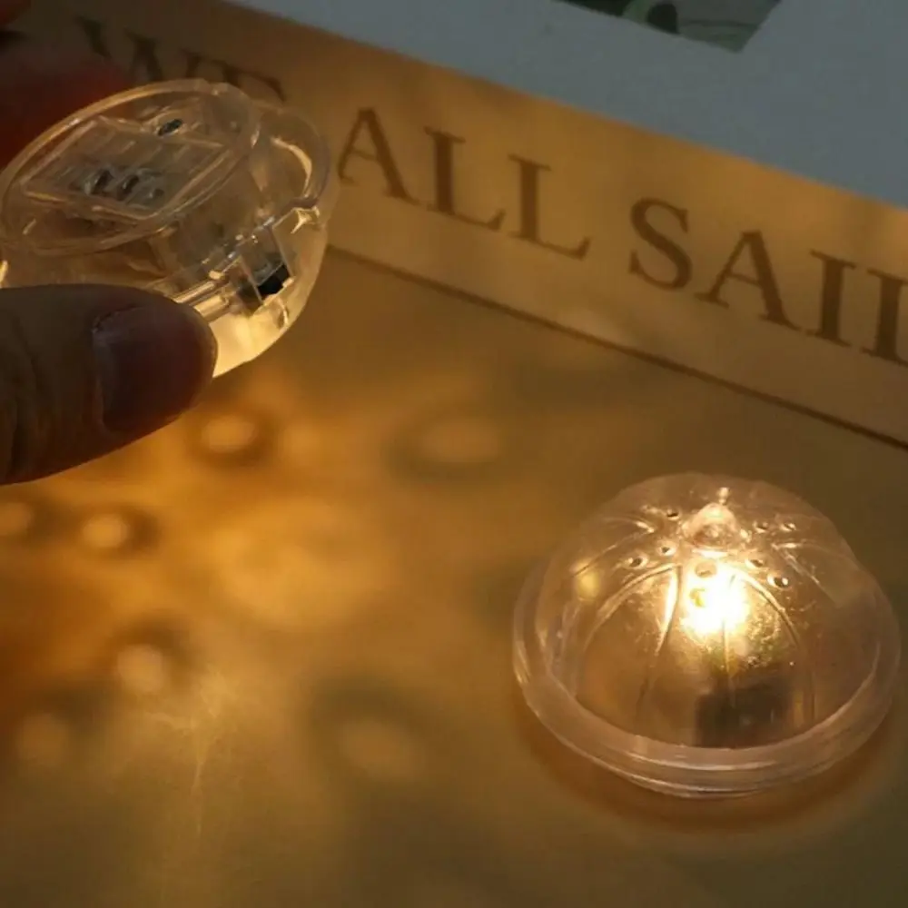 Casa de muñecas de plástico de alta calidad, parque de iluminación en miniatura, 5x5x3cm, farola de simulación transparente, juguetes para niños, regalo
