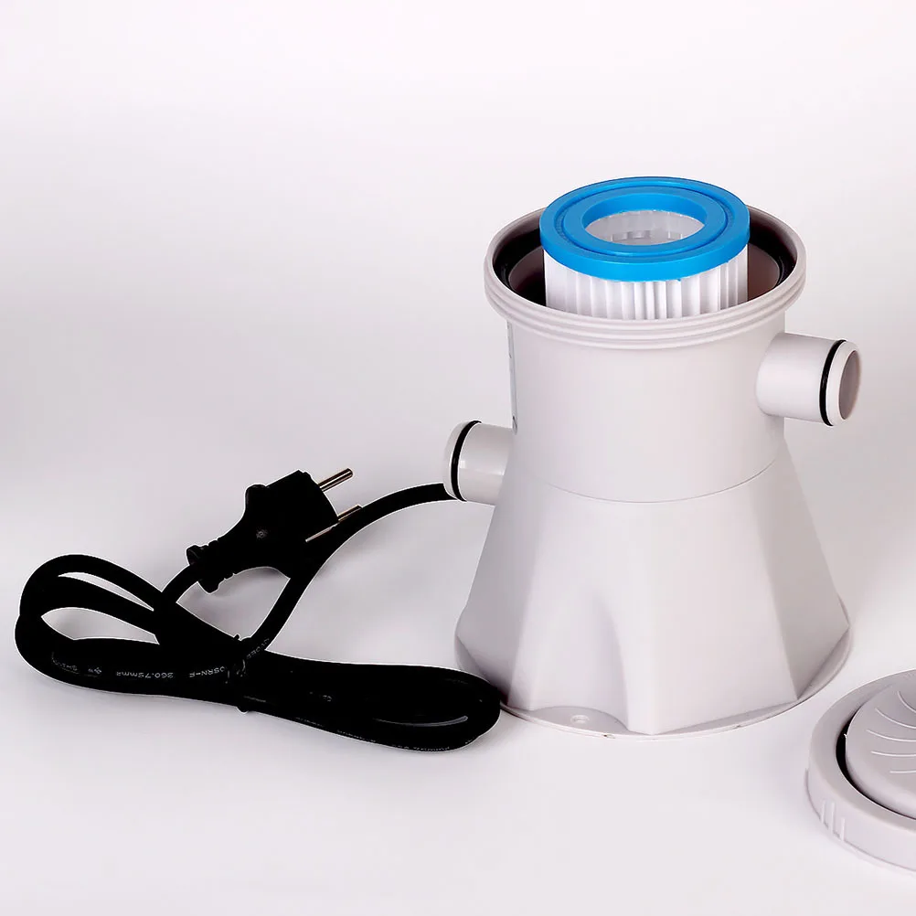 

1Set High Quality Plastic Swimming Pool Filter Pump Durable Easy Operate Clean Family Pools Eu Plug