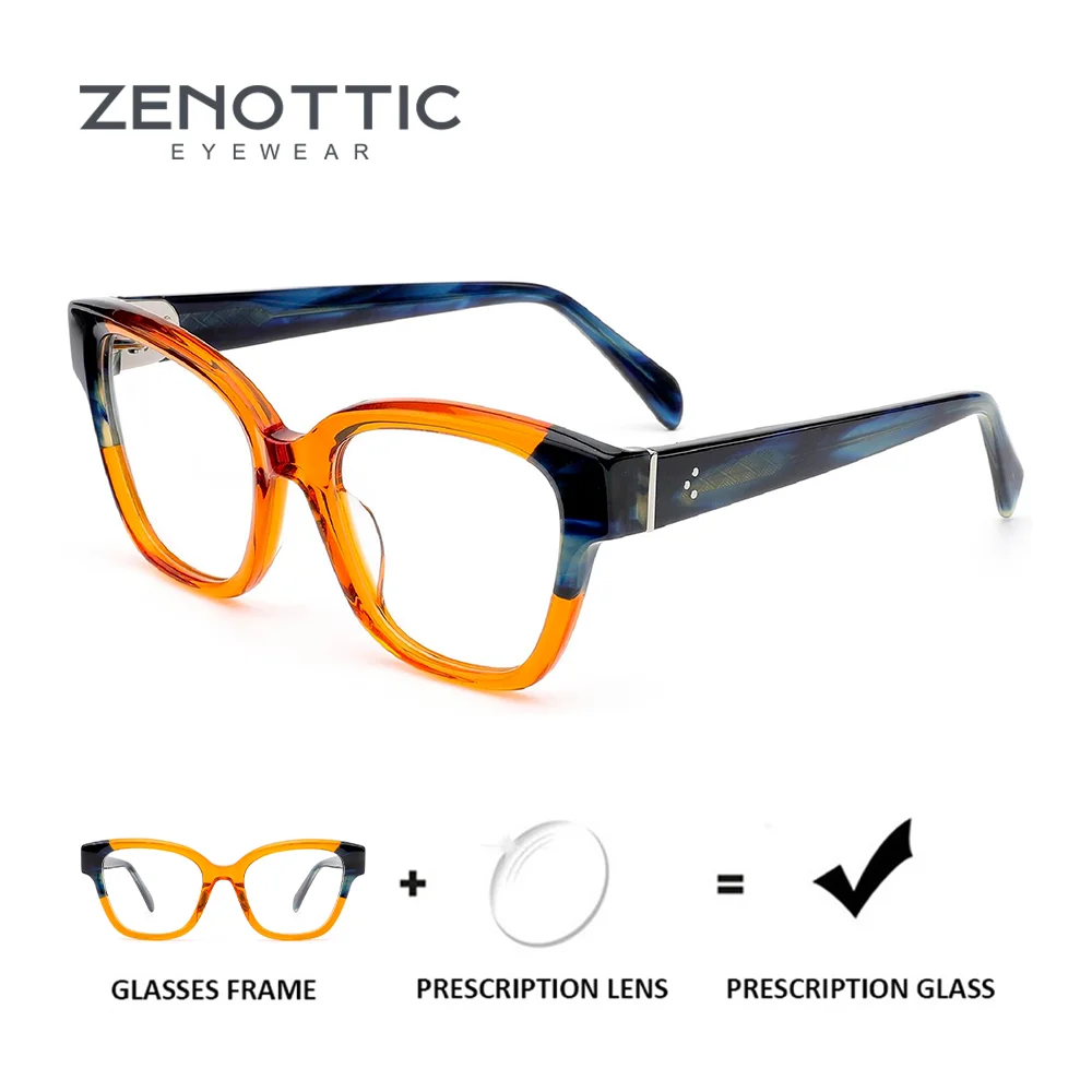 

ZENOTTIC модные очки по рецепту с бабочкой для женщин, прогрессивные оптические очки, ацетатные фотохромные очки