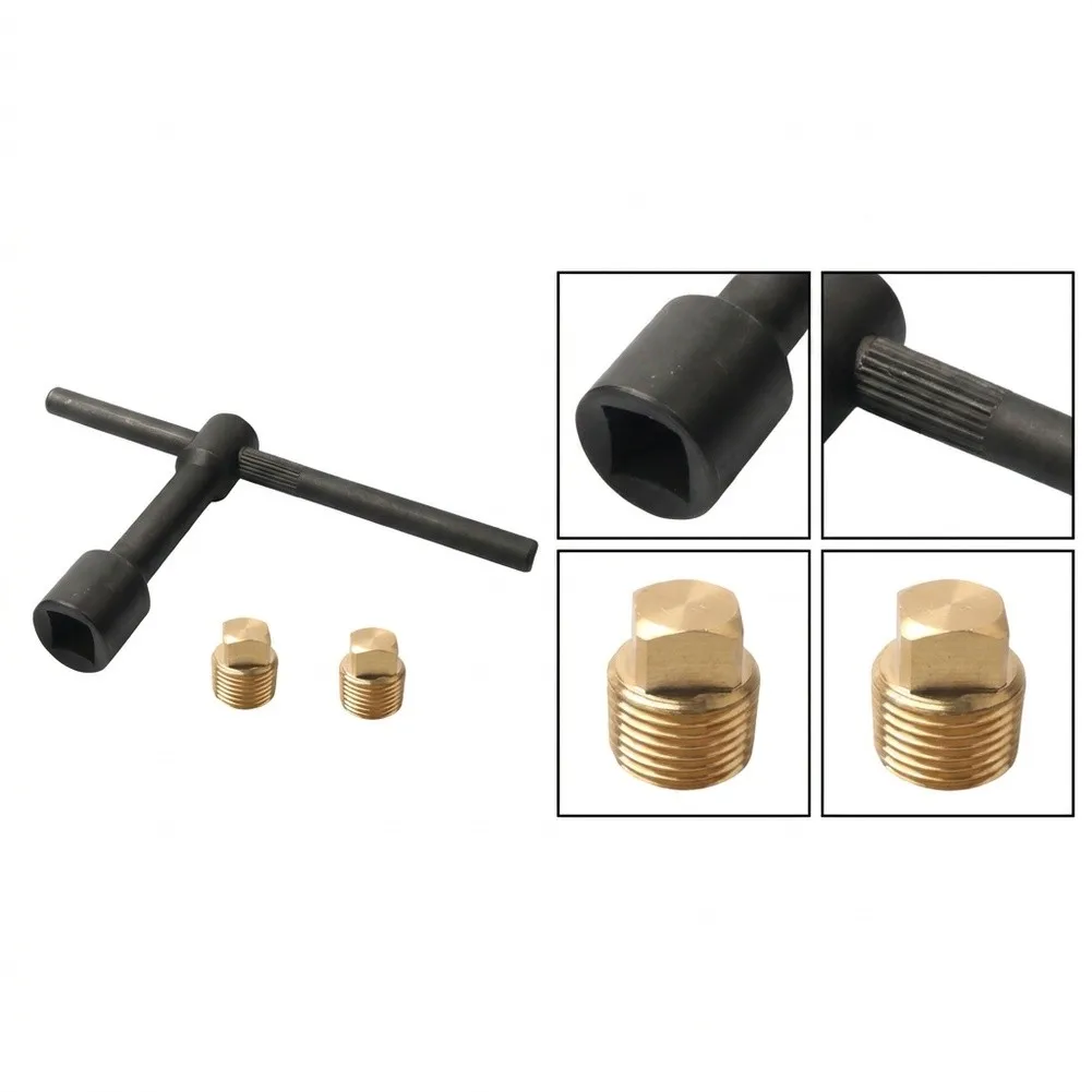 Marine Drain Cover with T Handle Wrench for 1/2 Inch NPT Thread Compatibility a Range of Boat Hull Drain Setups