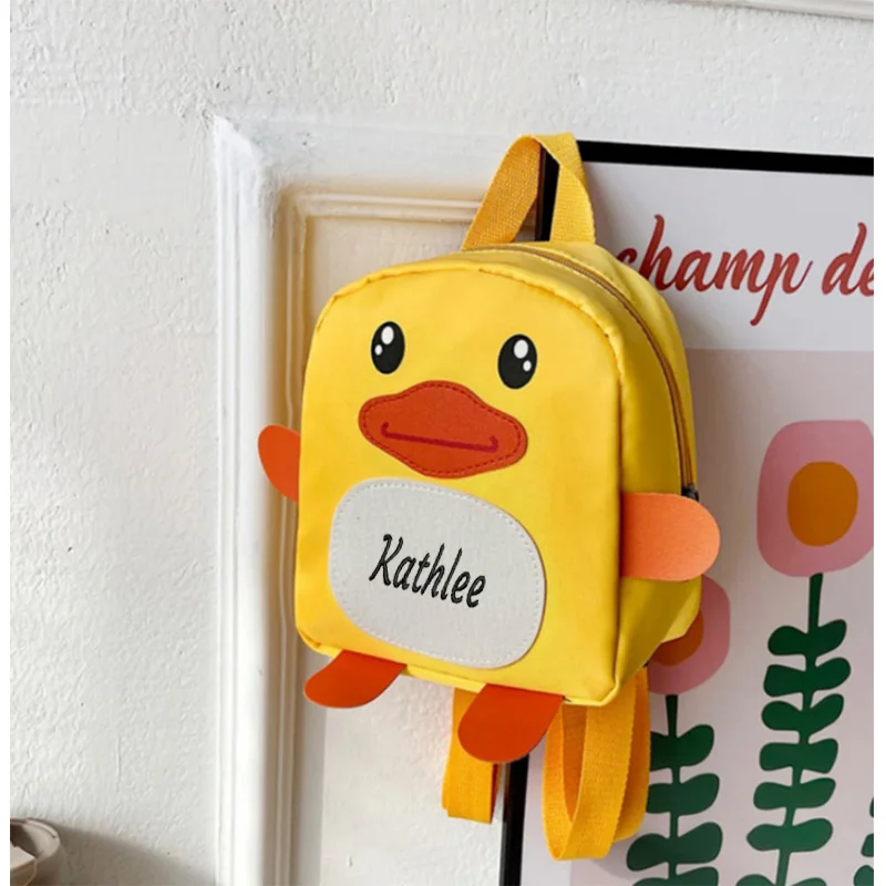 Personalized Mini Cartoon Children's Backpack, Cute Little Penguin Backpack, Fashionable  Kindergarten Baby Snack Backpack