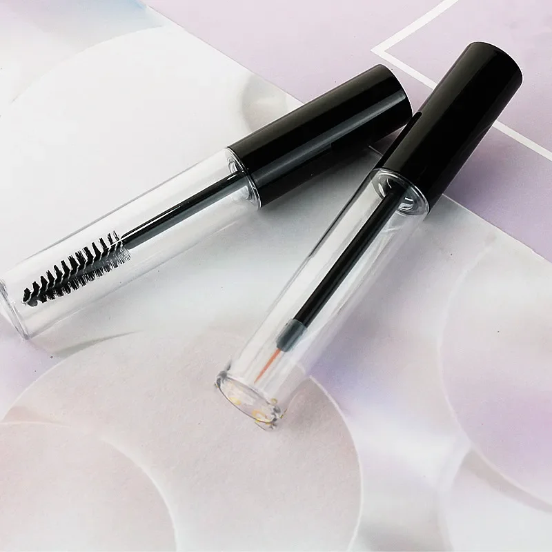 AfricMascara-Flcopropriété de crème pour cils, d'extraction liquide, récipient cosmétique portable avec bouchon noir, d'extraction illable quotidien, tube de 10ml, 30 pièces, 100 pièces