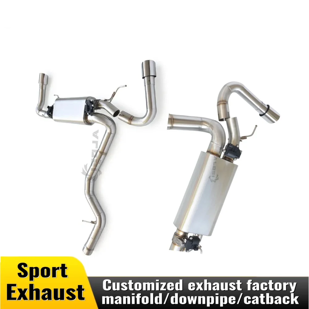 

For BMW 230I G42 B48 2.0T 2020-2024 exhaust cat back stainless steel valve muffler exhaust system sports car sound upgrade