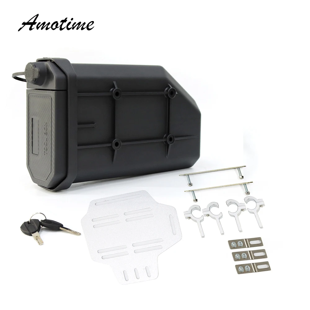 

For Tiger 900 Tiger900 2021 2022 2023 Motorcycle 4.2 Liter Stainless Steel Bracket Waterproof Tool Box Storage Bags