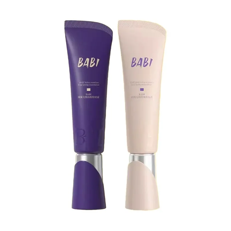 

BABI Liquid Foundation Cream Velvet Flawless Holding Makeup Full Coverage Concealer Brighten Skin Tone Rare Beauty Cosmetics