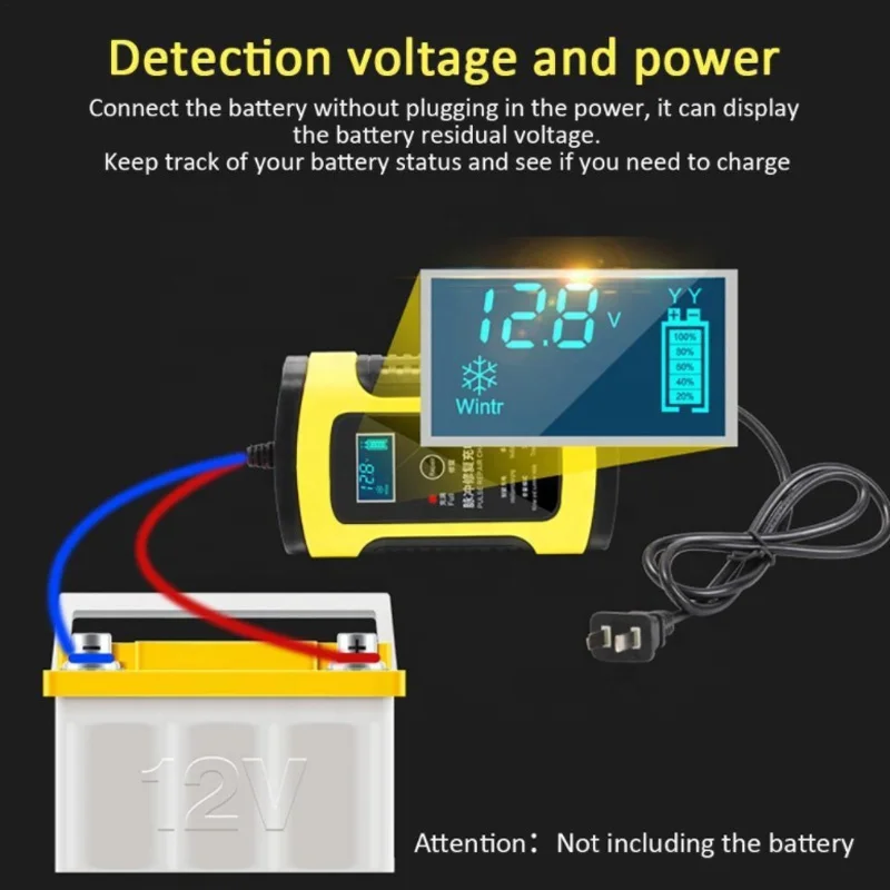 

12v Quick Charging Car Battery Charging Motorcycle Charger Full Intelligent Automatic Repair Battery Charger