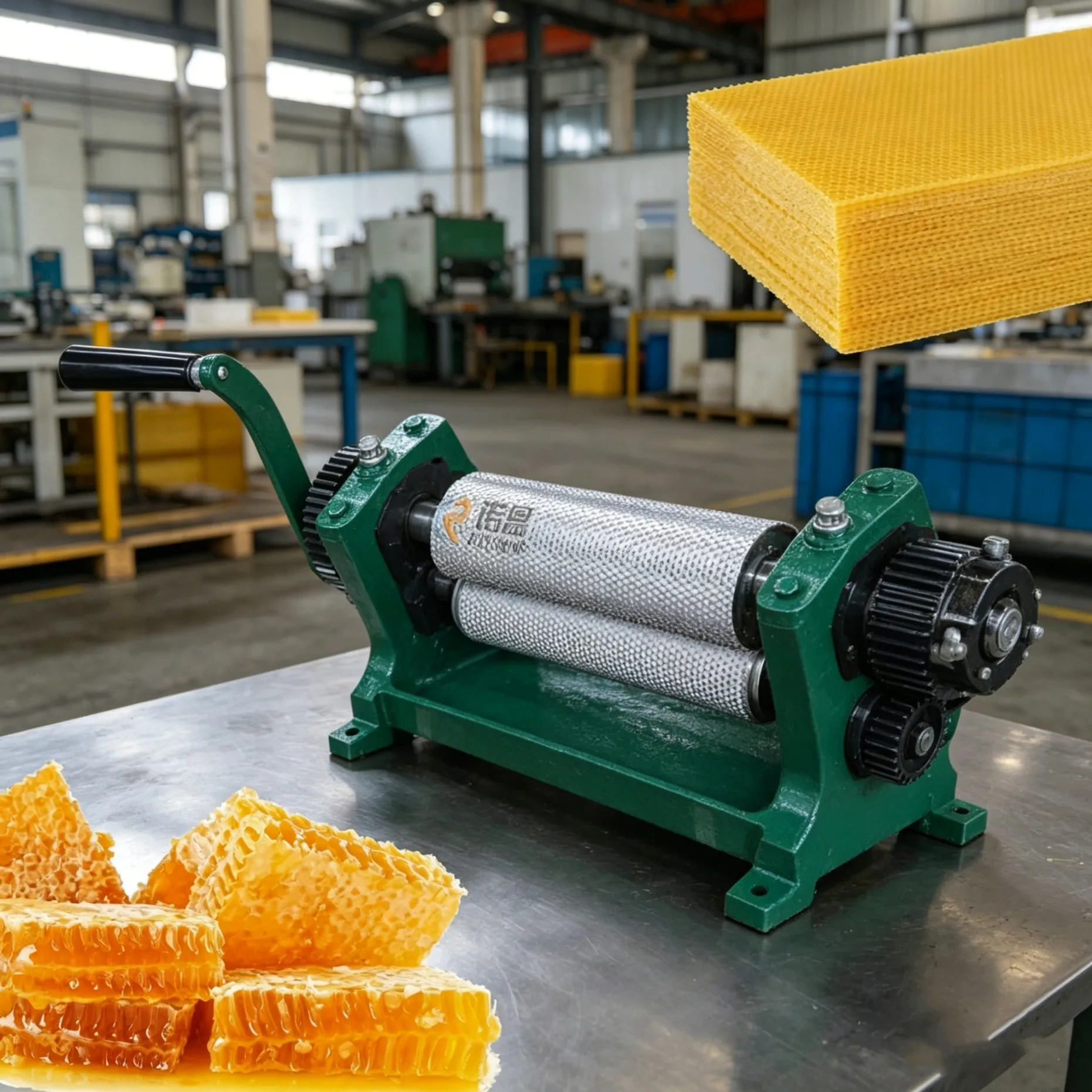 Beekeeping basic embossing machine, 280mm beeswax basic roller machine, aluminum alloy