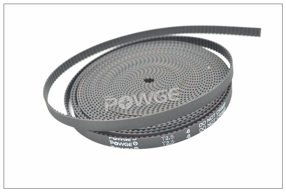 POWGE T2.5 Timing Belt W=4/6/10mm T2.5 Open Synchronous Belt Trapezoid Teeth Timing Belt T2.5 Timing Pulley T2.5-6 T2.5-10
