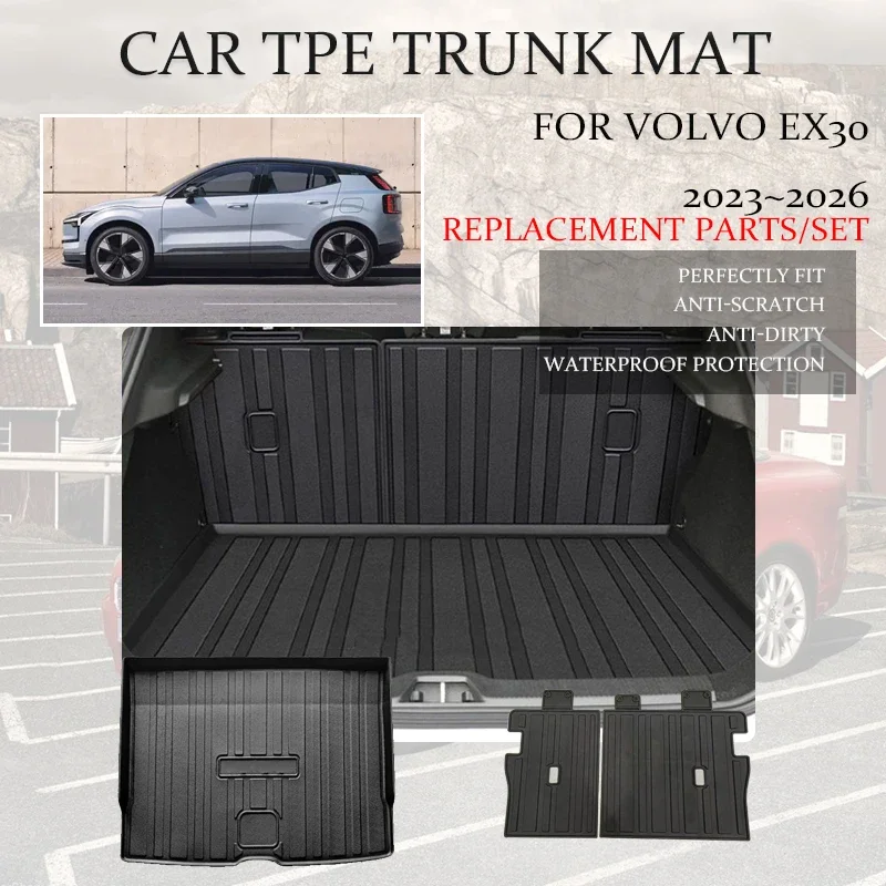 

Car Trunk Cargo Liner For Volvo EX30 2023 2024 2025 2026 5seat Waterproof Rug Rear Boor Mat Carpets Storage Pad Auto Accessories