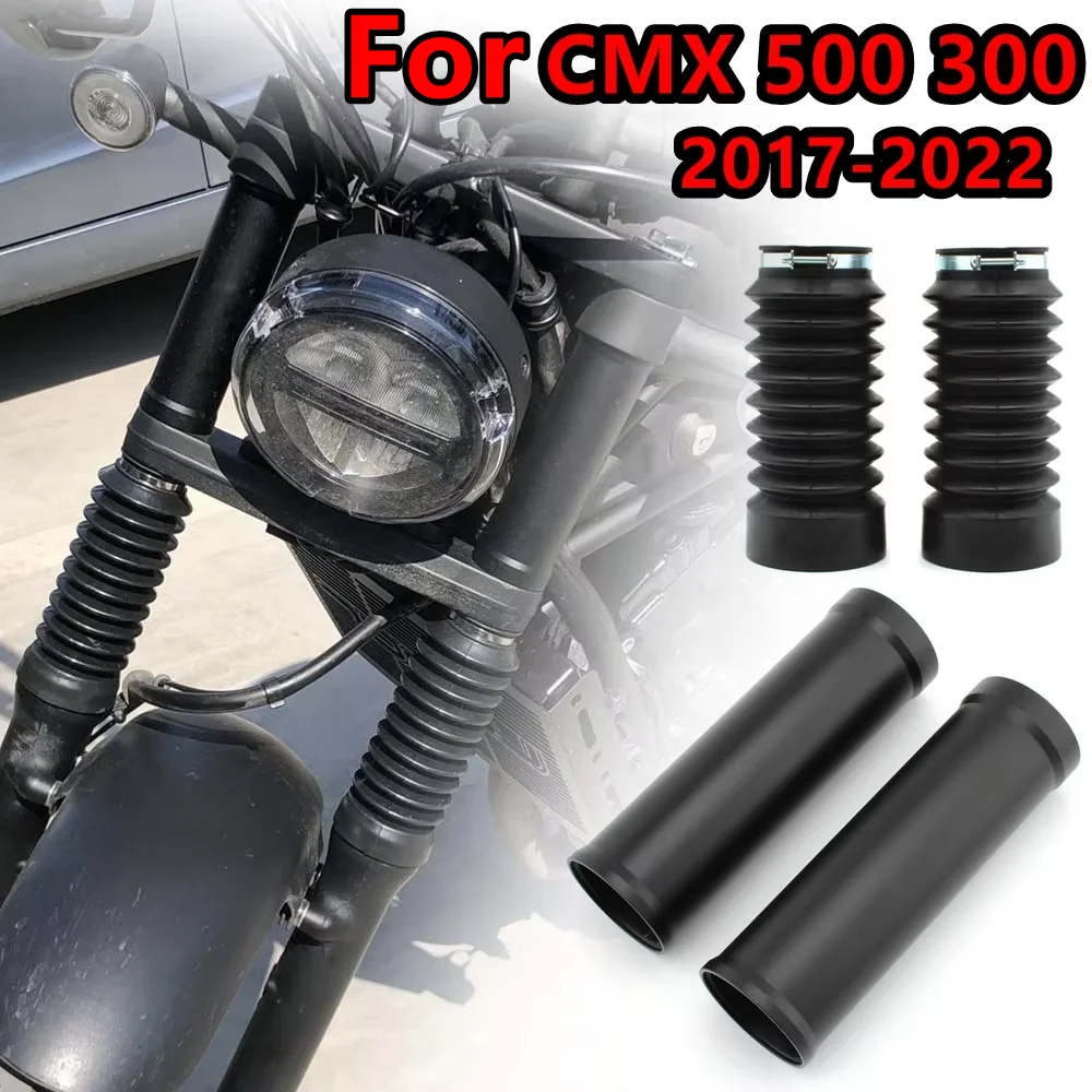 Motorcycle Front Fork Cover Gaiters Gators Rubber Long Boots For Honda Rebel CMX500 CMX300 CMX 500 300 2020-UP