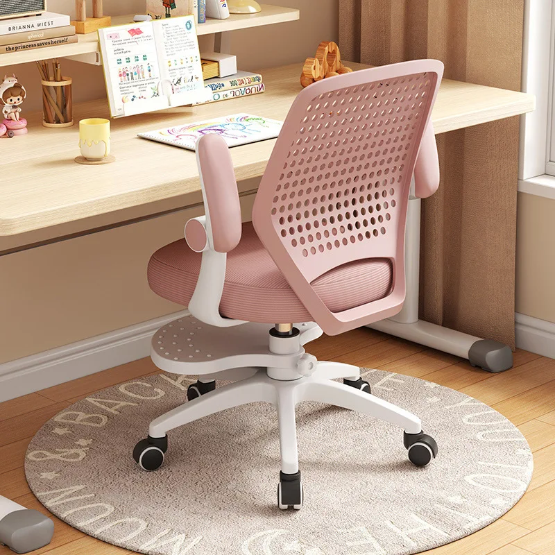 كرسي أطفال مريح ارتفاع قابل للتعديل كرسي دراسة تصحيح الموقف مكتب الطالب كرسي دوار مسند الظهر الفصول الدراسية المنزلية #3