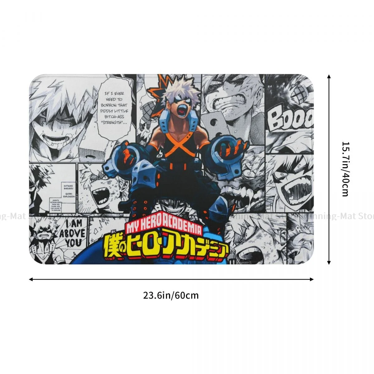 Manga Cut antypoślizgowa wycieraczka Katsuki Bakugou My Hero Academia salon mata kuchenna modlitwa dywan wystrój wzoru domu