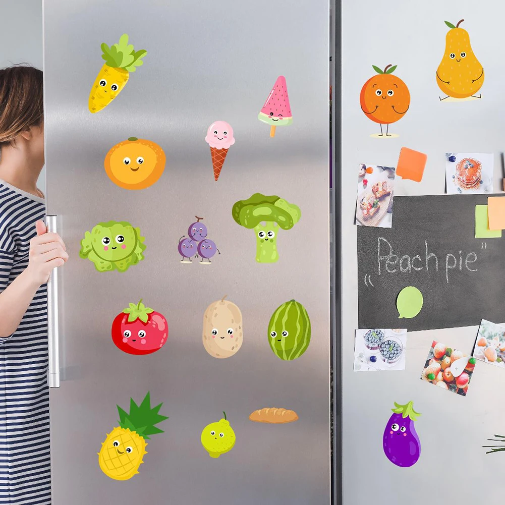 Tape Wall Sticker Party Vegetable Waterproof 11.8x11.8inch Anti-oil DIY Decor Fruit Paste Removable 1set 30x30cm