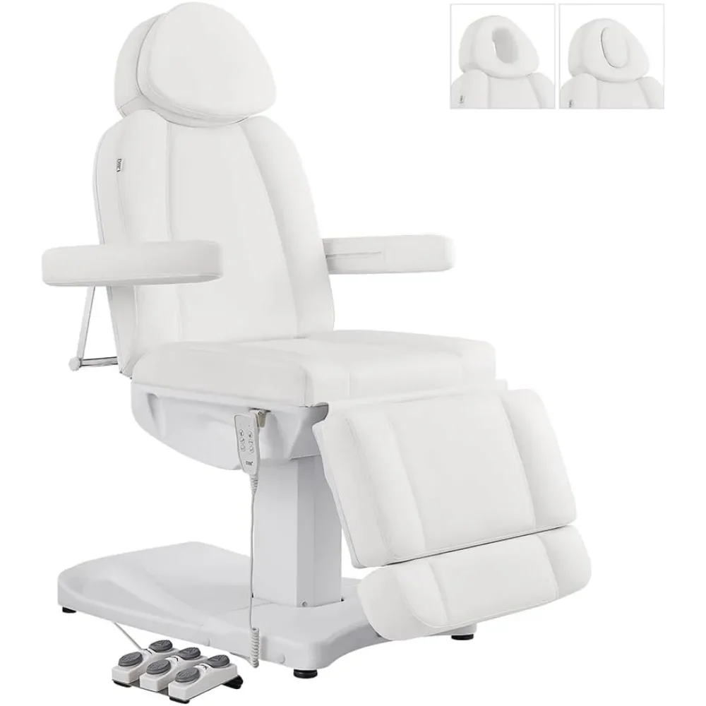 Full Electrical Medical Aesthetic Chair Facial Beauty Bed Podiatry Doctors Office Chair with 3 Motors INK Massage Spa Bed MQAM