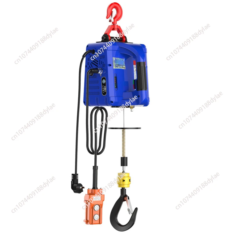 Crane Lifting Winch Portable Crane Electric Hoist 100-500kg Remote Control Wire Rope Lifting Hoist Home Decoration