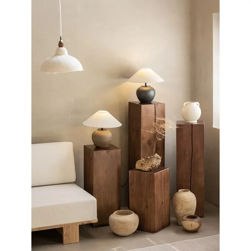 

Nongju,root carving flower stand, solid wood pier, floor-to-ceiling entrance ornament, decorative log stump, sof