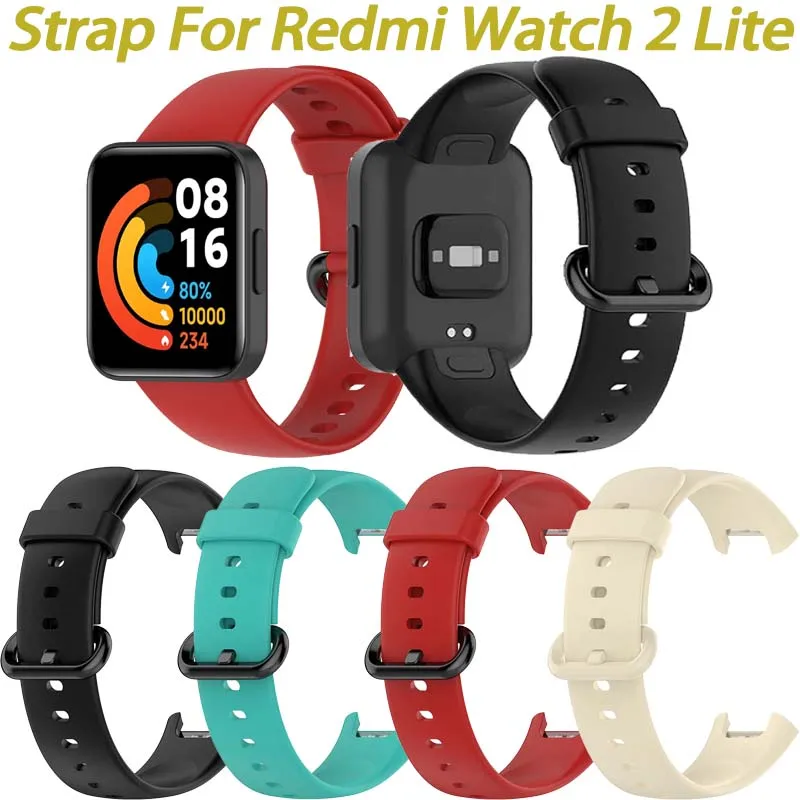 [Sporty Silicone Watchband] For Redmi Watch 2 Lite Sporty Silicone Watchband | Durable, Sweat-Resistant Replacement Strap