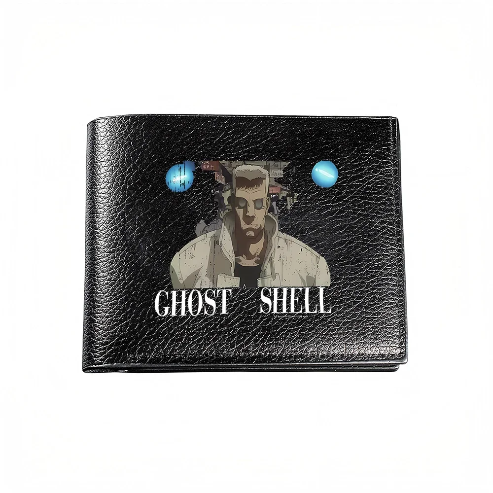 Ghost Shell Anime Character Design Men's Wallet Card Holder Casual Business Fashion Print Accessory