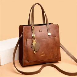 High Quality 3 Layers Crossbody Bags Casual Female Totes Ladies Purses and Handbags Luxury Designers Pu Leather Shoulder Bag Sac