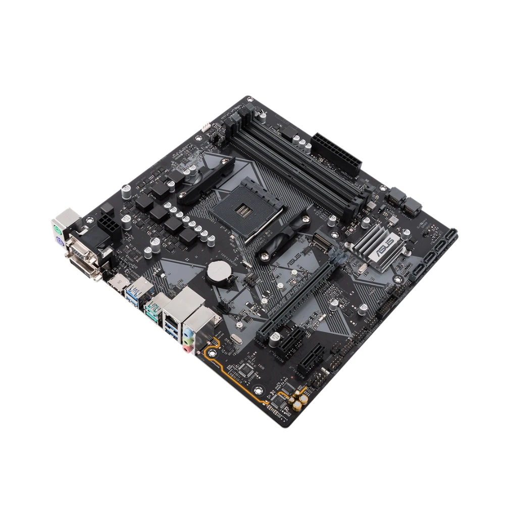 PRIME B450M-A Motherboard AMD B450 AM4 Socket Support Ryzen 5 5600X 5600 7 5800X3D 3 3300X 9 5900X CPU DDR4 M.2 HDMI mATX view 2