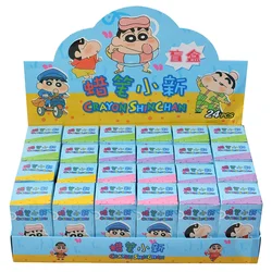 New in Hot Crayon Shin-chan Classic Anime Characters Blind Box 24Pcs Model Keychain Decoration Collection Children's Toys Gift