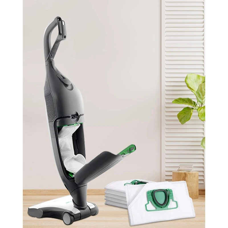 أكياس مكنسة كهربائية AC39 لمحطة شفط Vorwerk Kobold VK200 FP200 مع مرشحات Hepa وملحقات كيس الغبار