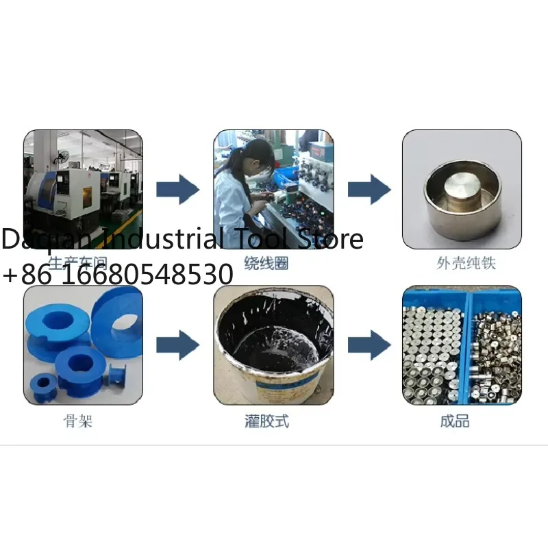 2026 Diameter 80mm  Industrial Electrical Magnet  110v 220v AC Holding Force 100kg Round Solenoid Lifting Electromagnet