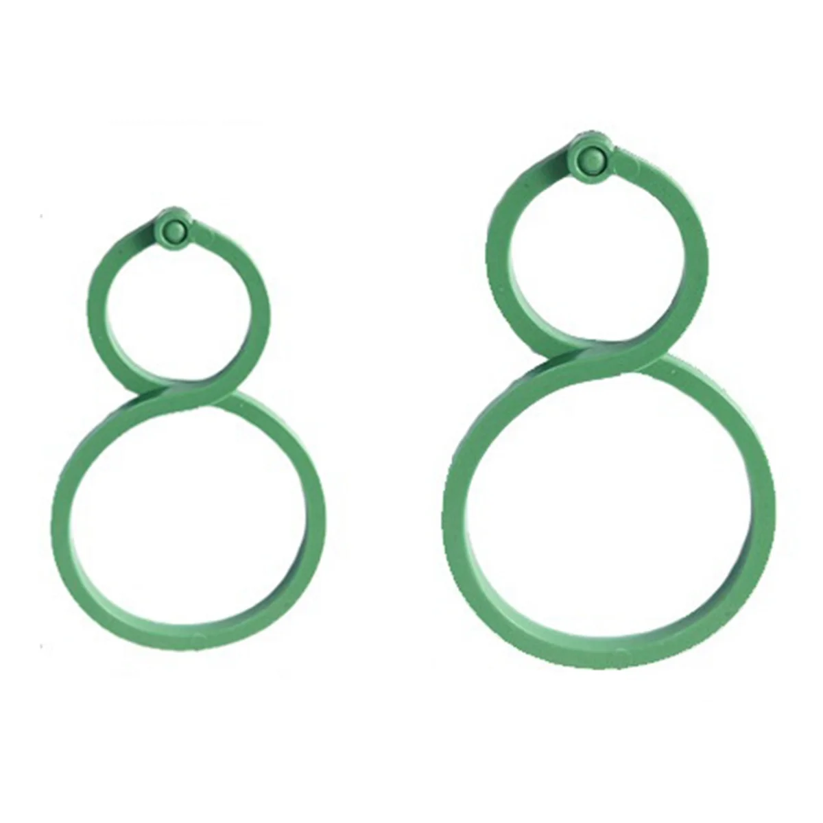 

500Pcs Vine Strapping Clips for Growing Upright Plant Holder Green Plastic Bundled Ring Garden Stand Tool Vine Support