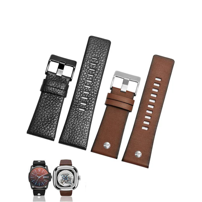 

Genuine Leather Watchband Suitable For Diesel lovers' Watch DZ4323 1657 Friday Citizen Cow Leather Men 's 22 24 28 30mm