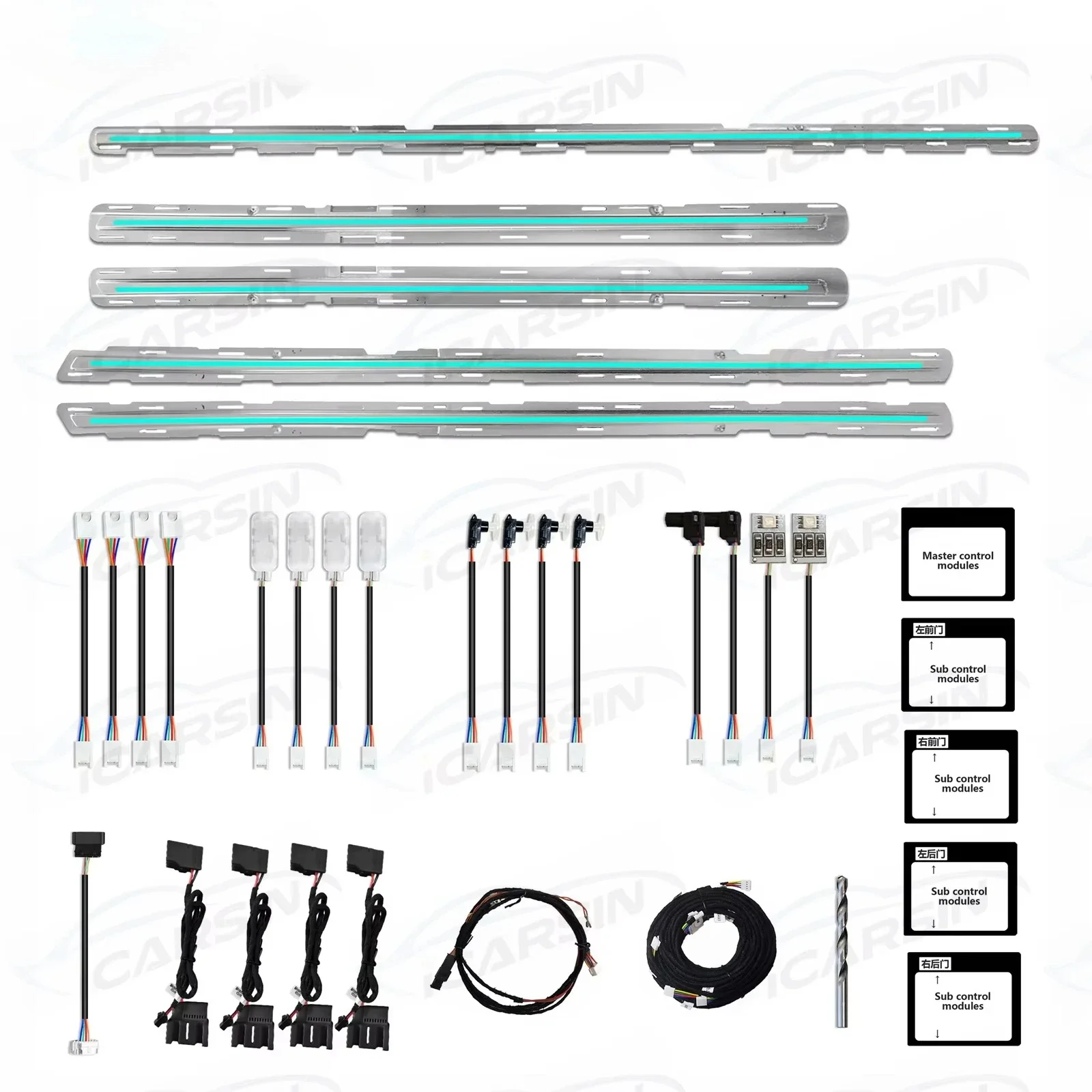 64 Colors Ambient Lighting Upgrade Kit for Golf 7 MK7.5 VW 2014 - 2020 Interior LED Lighting Accessories