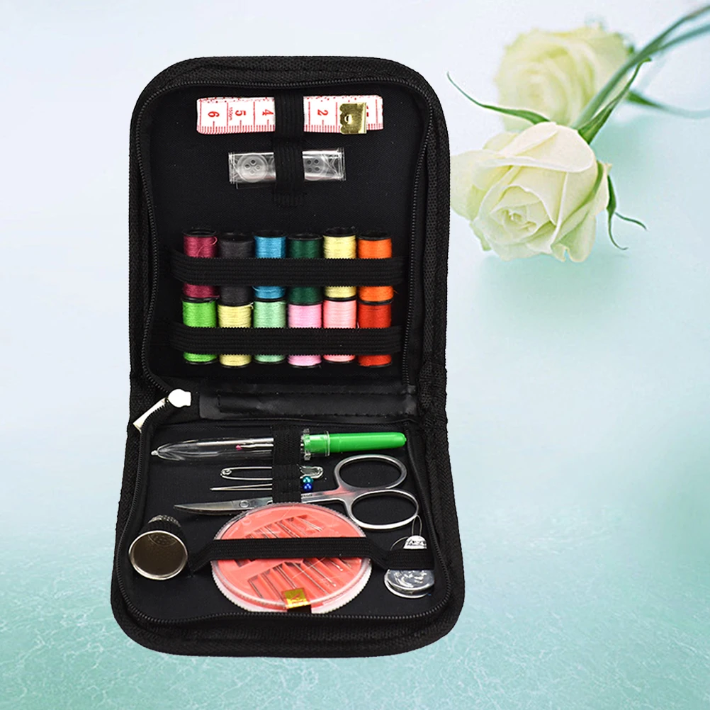 

25pcs Sewing Kit Premium Tools Set Zipper Bag Travel Home Dormitory Use Compact Sewing Supplies Organizer Adults s Craftsmen
