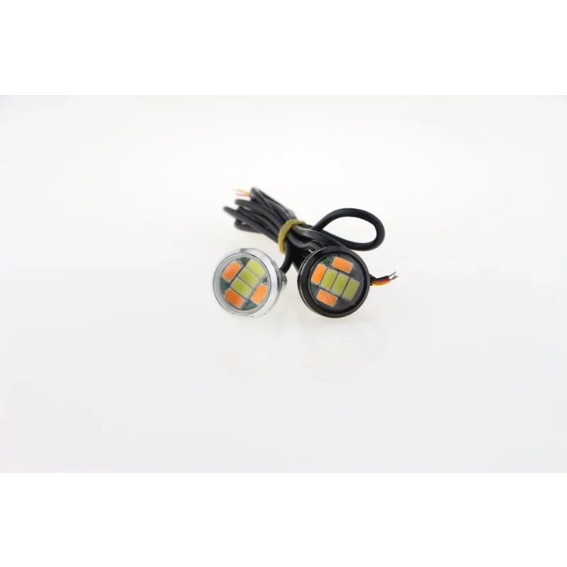 New Car Mounted Eagle Eye Light LED Grille Signal Light 23mm LED Eagle Eye Light DRL Daytime Running Light, 12v Car Motorcycle