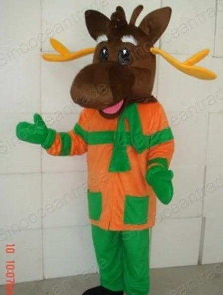 

New Adult Character Deer Moose Mascot Costume Halloween Christmas Dress Full Body Props Outfit Mascot Costume