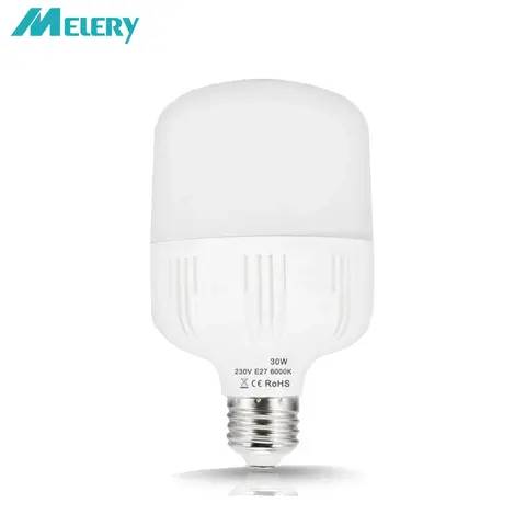 Melery E27 LED Light Bulb 250-300W HID/MH Equivalent 30W Commercial Retrofit T80 Lamp 3400 Lumens Daylight 6000K Indoor Bedroom