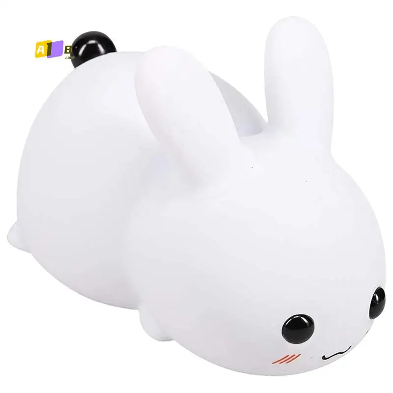 

A08F-милый детский ночник, ночник для сна, 7 цветов, USB перезаряжаемая силиконовая лампа, идеальный подарок