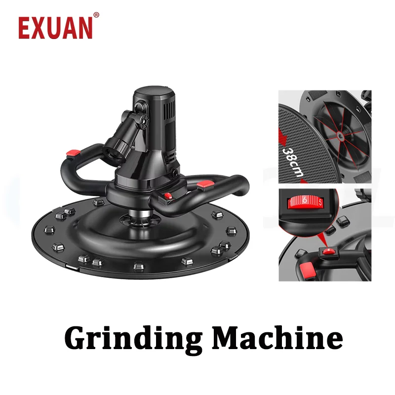 

Electric Smoothing Machine Leveling Walls Polisher Cement Concrete Adjustable Speed Polishing Machine LED Lighting Sander Tools